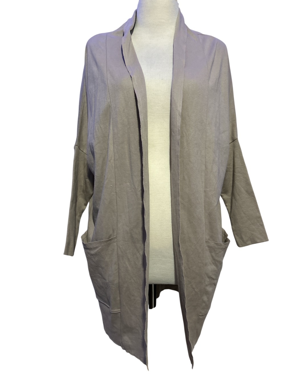 Pact Airplane Wrap Cardigan Taupe Size Small Medium